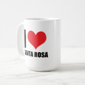 Ik hou van Santa Rosa Koffiemok (Voorkant links)