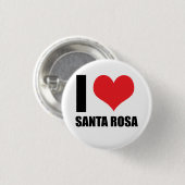 Ik hou van Santa Rosa Ronde Button 3,2 Cm (Voorkant /achterkant)