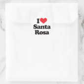 Ik hou van Santa Rosa Ronde Sticker (Tas)
