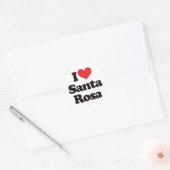 Ik hou van Santa Rosa Ronde Sticker (Envelop)