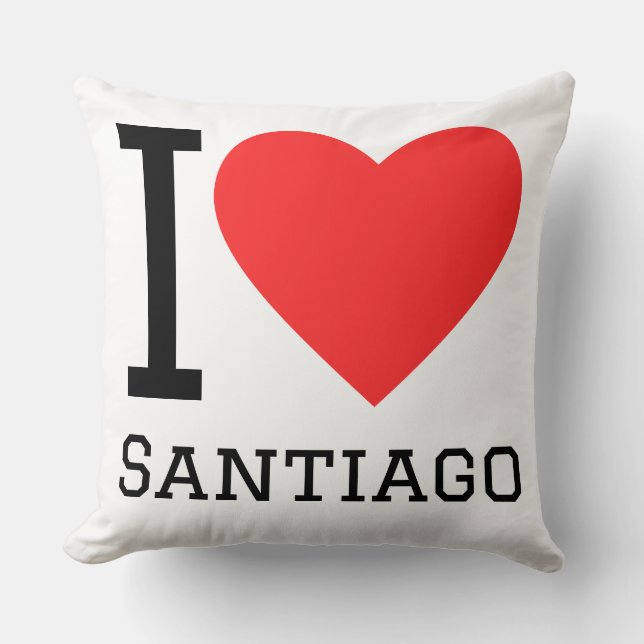 Ik hou van Santiago  Kussen (Voorkant)