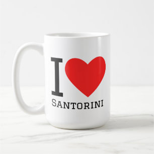 Ik hou van santorini  koffiemok