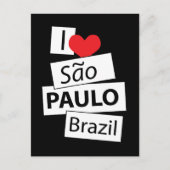 Ik hou van Sao Paulo Brazilië Briefkaart (Voorkant)