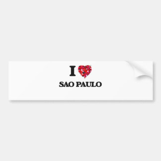 Ik hou van Sao Paulo Brazilië Bumpersticker