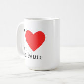 Ik hou van São Paulo Koffiemok (Voorkant links)