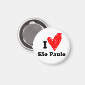 Ik hou van São Paulo Magneet (Voorkant / Achterkant)