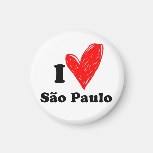 Ik hou van São Paulo Magneet (Voorkant)