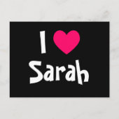 Ik hou van Sarah Briefkaart (Voorkant)