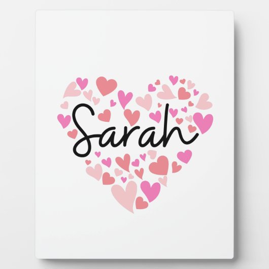 Ik hou van Sarah Fotoplaat (Voorkant)