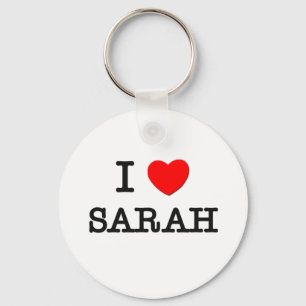 Ik hou van Sarah Sleutelhanger