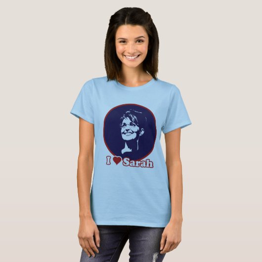 Ik hou van Sarah T-shirt (Voorkant volledig)