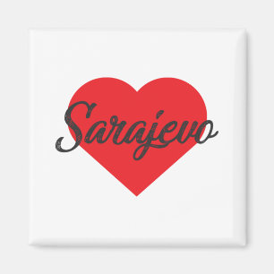 Ik hou van Sarajevo - Bosnië en Herzegovina Magneet