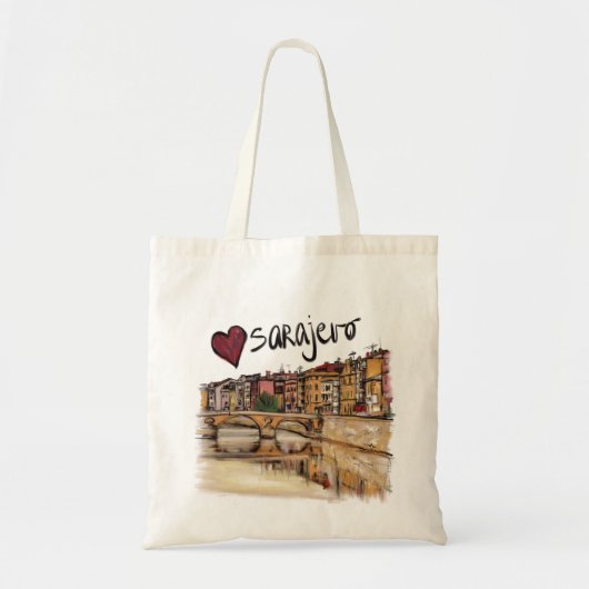 Ik hou van Sarajevo Tote Bag (Voorkant)