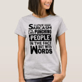 Ik hou van Sarcasm | Funny Sarcastic Quote T-shirt (Voorkant)