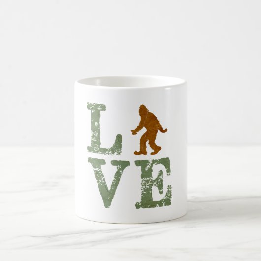 Ik hou van Sasquatch Koffiemok (Center)