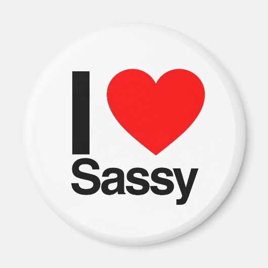 ik hou van sassy magneet (Voorkant)