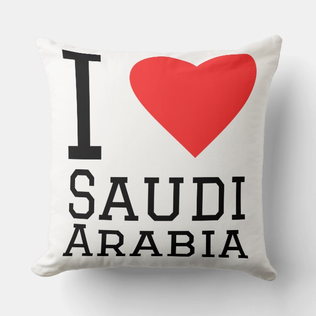 Ik hou van Saudi-Arabië  Kussen (Voorkant)