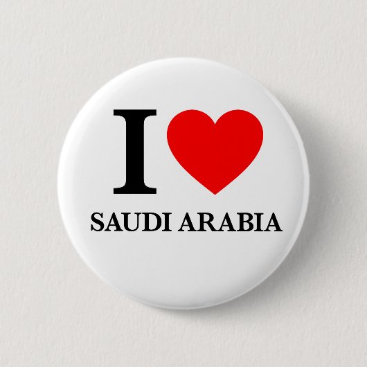 Ik hou van Saudi-Arabië Ronde Button 5,7 Cm (Voorkant)