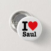 "Ik hou van Saul" Ronde Button 3,2 Cm (Voorkant /achterkant)