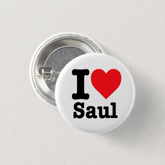 "Ik hou van Saul" Ronde Button 3,2 Cm (Voorkant /achterkant)