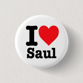 "Ik hou van Saul" Ronde Button 3,2 Cm (Voorkant)