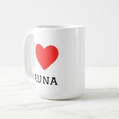 Ik hou van sauna koffiemok (Voorkant links)