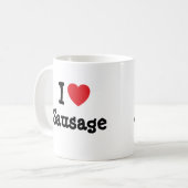 Ik hou van Saushart T-Shirt Koffiemok (Voorkant links)