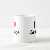 Ik hou van Saushart T-Shirt Koffiemok (Center)
