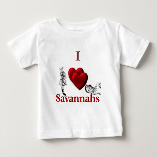 Ik hou van Savannah kat (Voorkant)