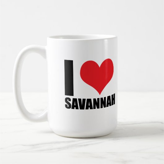 Ik hou van Savannah Koffiemok (Links)