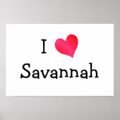 Ik hou van Savannah Poster (Voorkant)