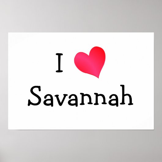 Ik hou van Savannah Poster (Voorkant)
