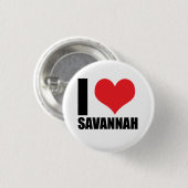 Ik hou van Savannah Ronde Button 3,2 Cm (Voorkant /achterkant)