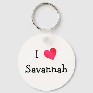 Ik hou van Savannah Sleutelhanger