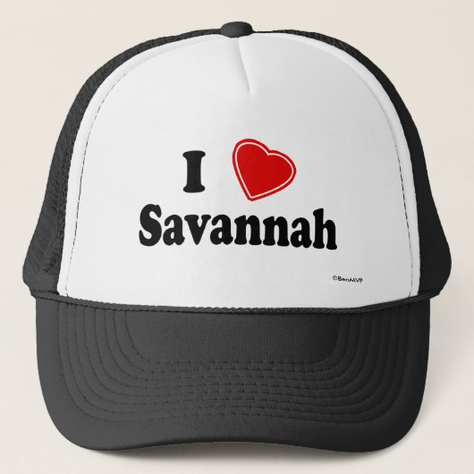 Ik hou van Savannah Trucker Pet (Voorkant)