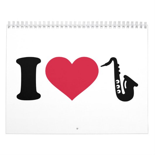 Ik hou van Saxophone Kalender (Hoes)
