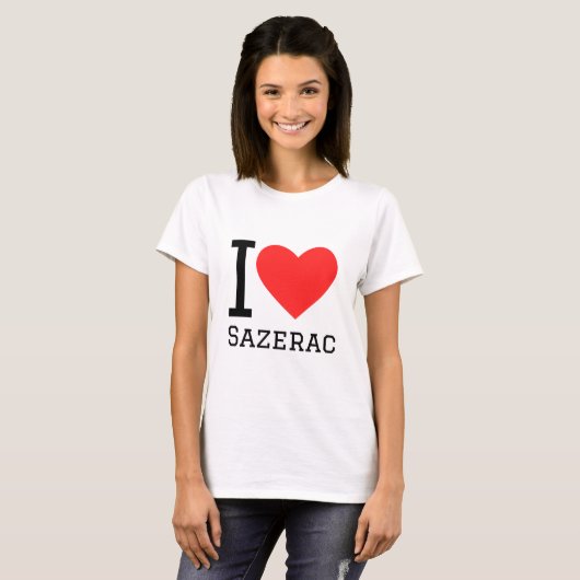 Ik hou van sazerac t-shirt (Voorkant volledig)