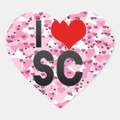 Ik hou van SC Hart Sticker (Voorkant)