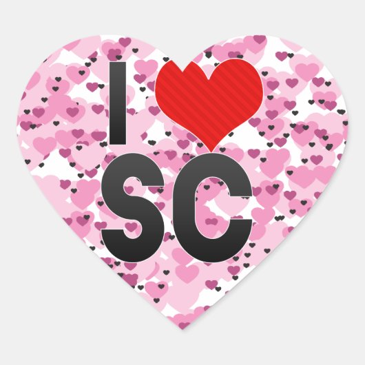Ik hou van SC Hart Sticker (Voorkant)