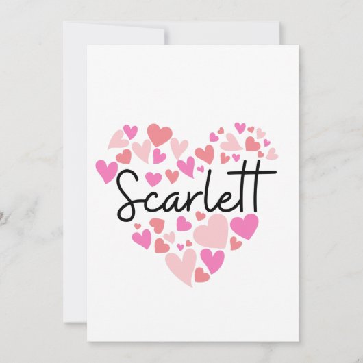 Ik hou van Scarlett Bedankkaart (Voorkant)