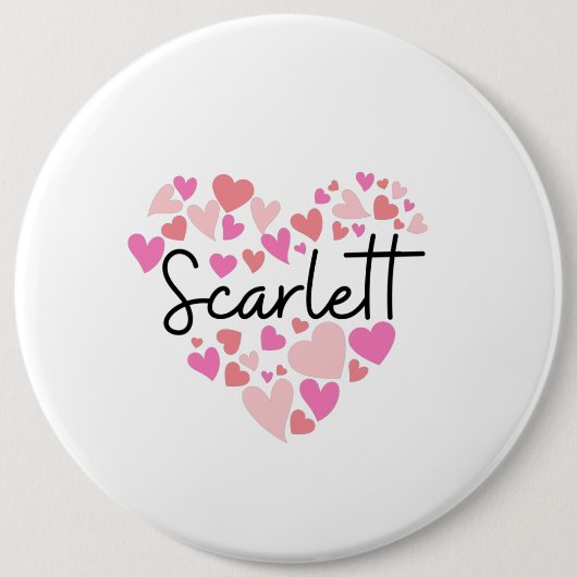 Ik hou van Scarlett Ronde Button 6,0 Cm (Voorkant)