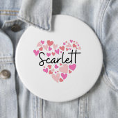 Ik hou van Scarlett Ronde Button 6,0 Cm (In situ)