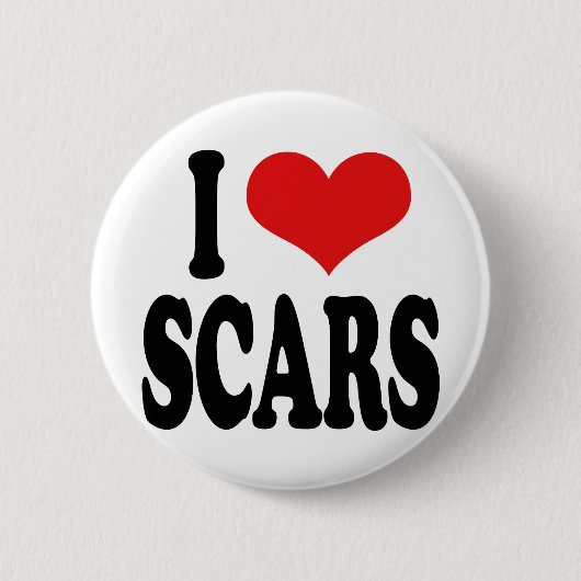 Ik hou van Scars Ronde Button 5,7 Cm (Voorkant)