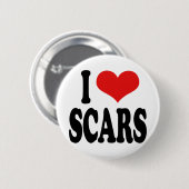 Ik hou van Scars Ronde Button 5,7 Cm (Voorkant /achterkant)
