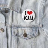 Ik hou van Scars Ronde Button 5,7 Cm (In situ)