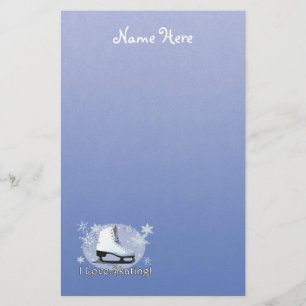 Ik hou van schaatsen! briefpapier