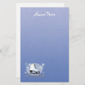 Ik hou van schaatsen! briefpapier (Voorkant / Achterkant)