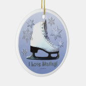 Ik hou van schaatsen keramisch ornament (Rechts)