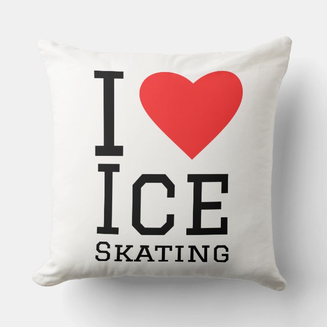 Ik hou van schaatsen kussen (Voorkant)