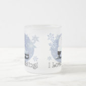 Ik hou van schaatsen matglas koffiemok (Center)